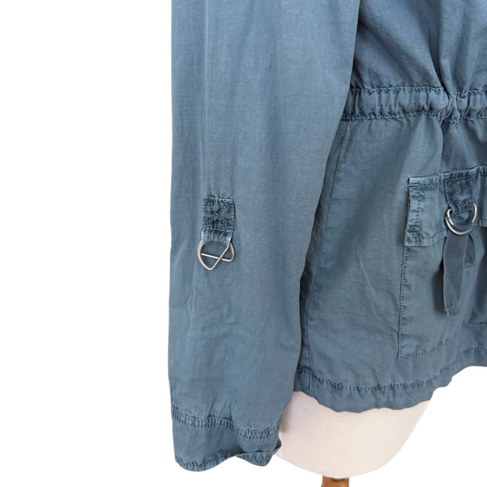 LOFT Blue Tie Waist Utility Jacket XS - Picture 6 of 11